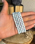 Pulsera elástica de larimar