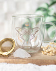 Set de taza e infusor con cuarzo cristal - polilla lunar