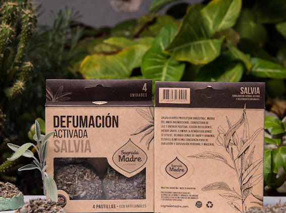 Pastilla de Defumación Activada con Salvia - GreenWitchArt