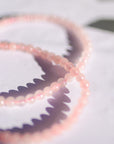 Pulsera elástica de cuarzo rosa - GreenWitchArt